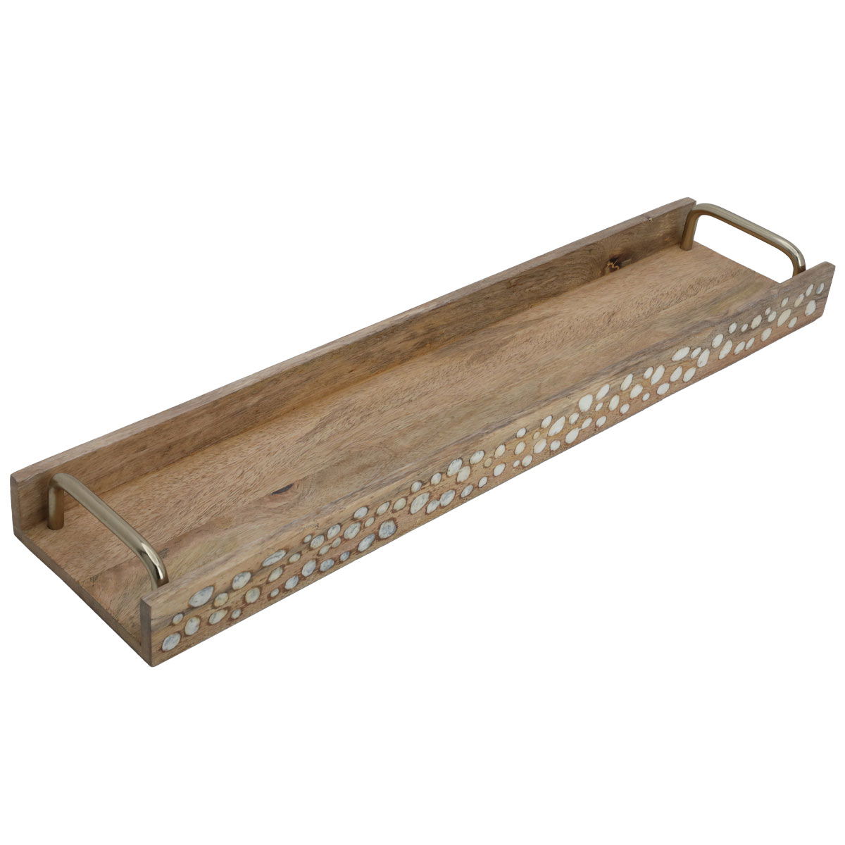 Al Saif Gallery wooden serving plate, rectangular - wooden product image