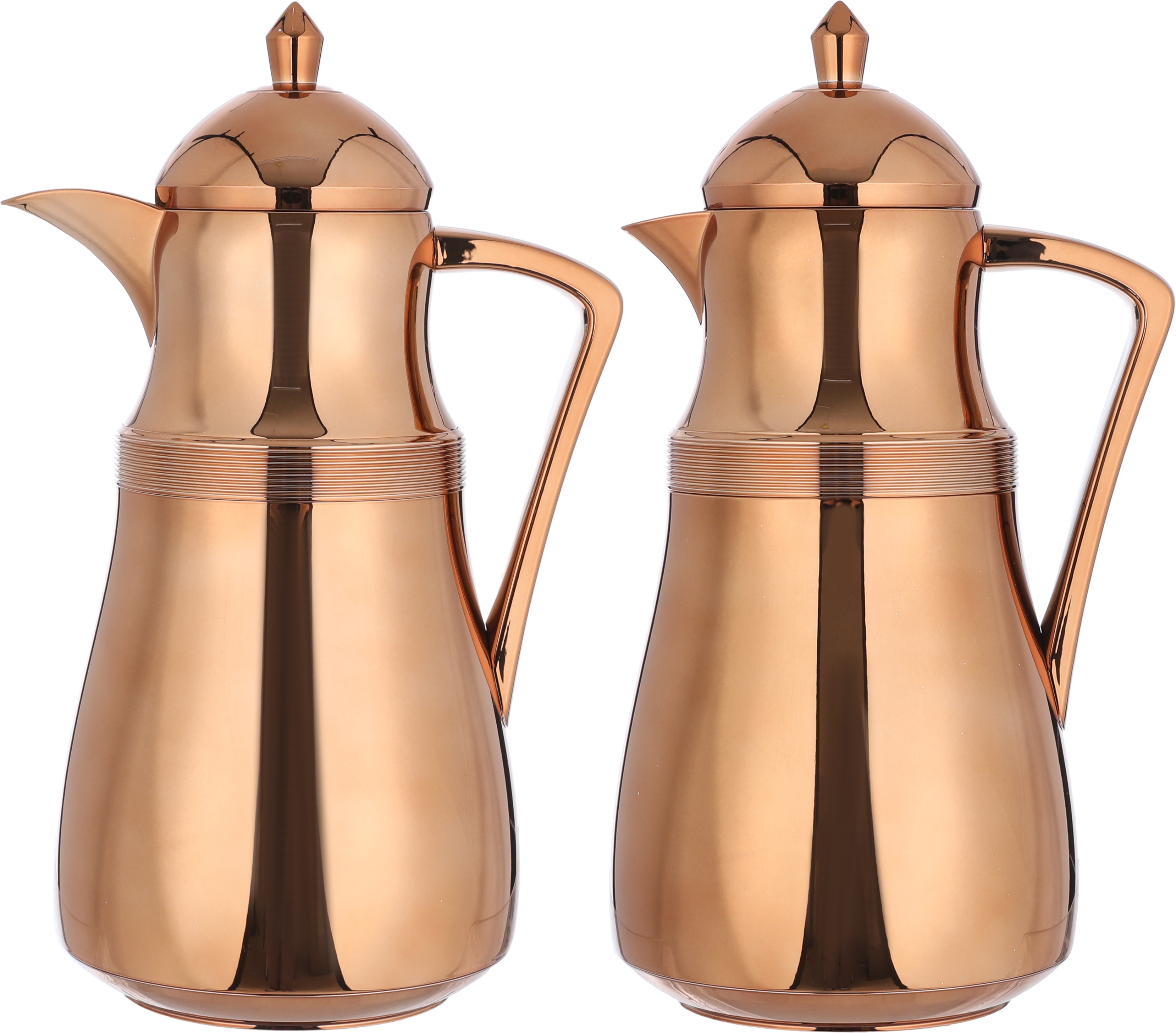 طقم ترمس نجد زجاج السيف غاليري، قطعتين، 1/1 لتر - نحاسي product image