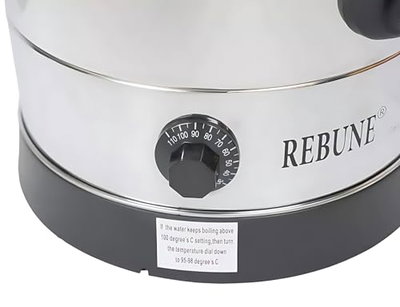 غلاية كهربائية ريبون، 1500 واط، 4 لتر، RE-6-04L - فضي اسود product image 4