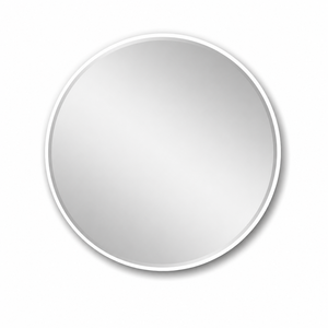 مراية دائرية زجاج، 90×90 سم، اطار معدن - ابيض product image 2