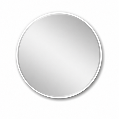 مراية دائرية زجاج، 90×90 سم، اطار معدن - ابيض product image 2