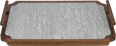 طقم طوفريات خشب السيف غاليري، قطعتين - خشبي غامق رمادي product image 3