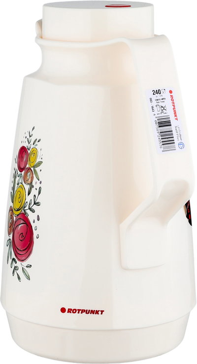 Rotpunkt 240 Plastic Thermos, 1 Liter, Glass Inner Container - Cream product image 3