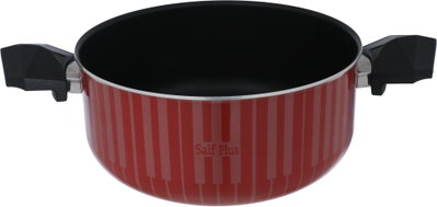 قدر تيفلون بغطاء استيل السيف بلص، 30 سم - أحمر product image 4