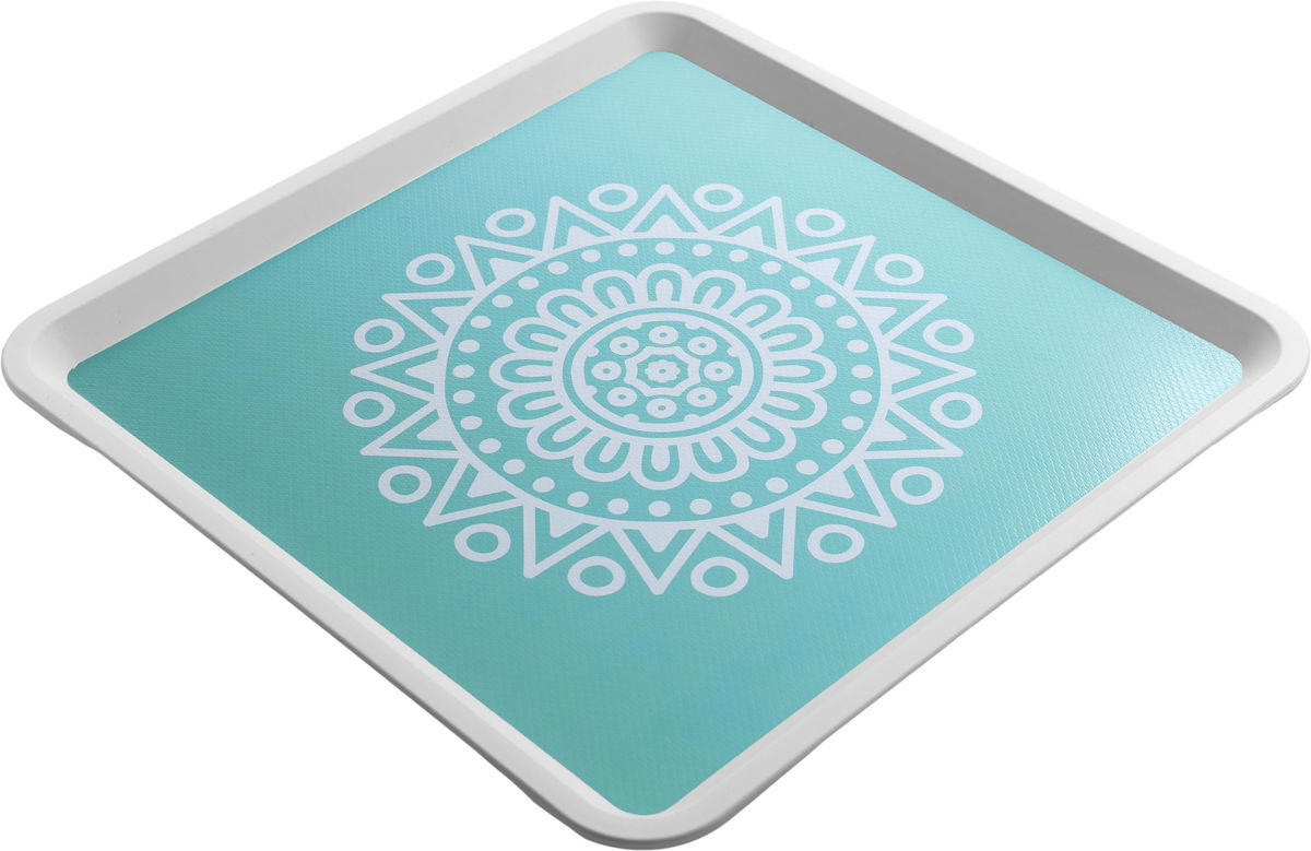 Al Saif Gallery Plastic Serving Tray, 32cm, Square - Light Turquoise product image 4