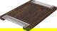 Al Saif Gallery Sword Gallery wooden serving tray, 45×30×2.2 cm, rectangular - dark wood product image 2