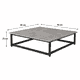 طقم طاولات خشب MDF و معدن، 5 قطع - رمادى اسود product image 2