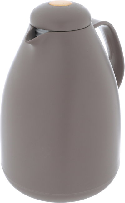 Al Saif Gallery thermos, 1 liter, thermal glass inner container, plastic outer shell - dark beige product image 5