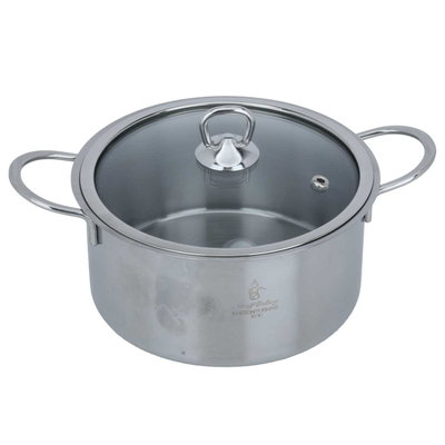 Al Saif Gallery stainless steel cooking pot, 16 cm, round - silver product image 2