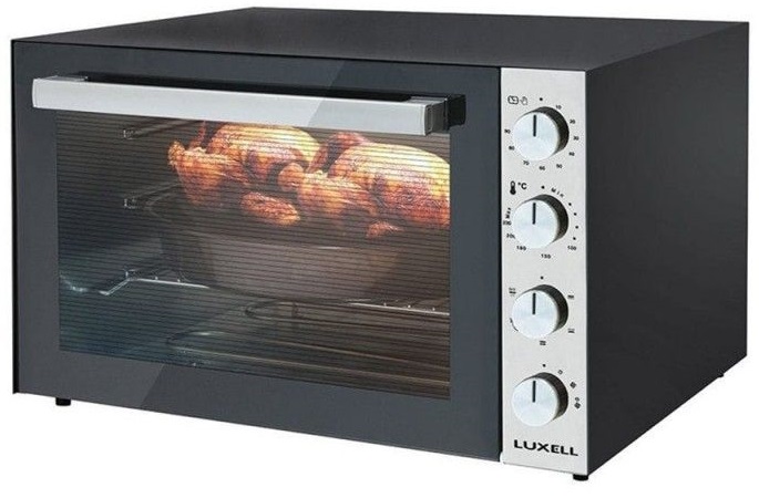 فرن كهربائي استيل كومتيل لوكسل، 2500 واط، 70 لتر، LX-9645 - أسود فضي product image