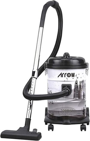 مكنسة برميل ارو، بقوة 2200 واط اكسترا تربو، 21 لتر، RO-21VAA - ابيض اسود product image