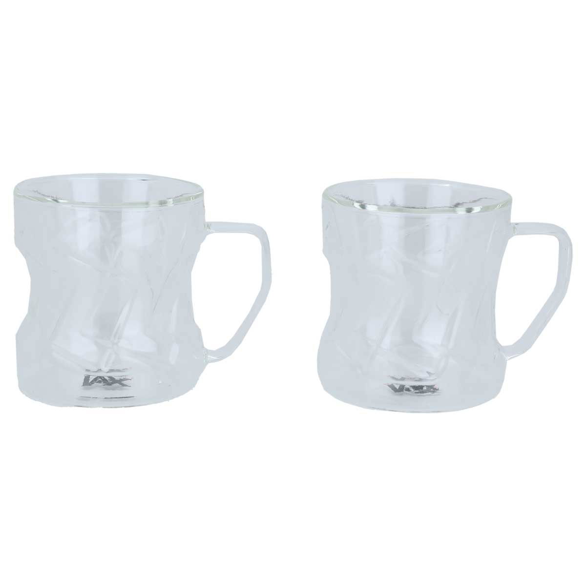 Al Saif Gallery Glass Cups Set, Thermal, 200 ml, 2 Pieces - Transparent product image