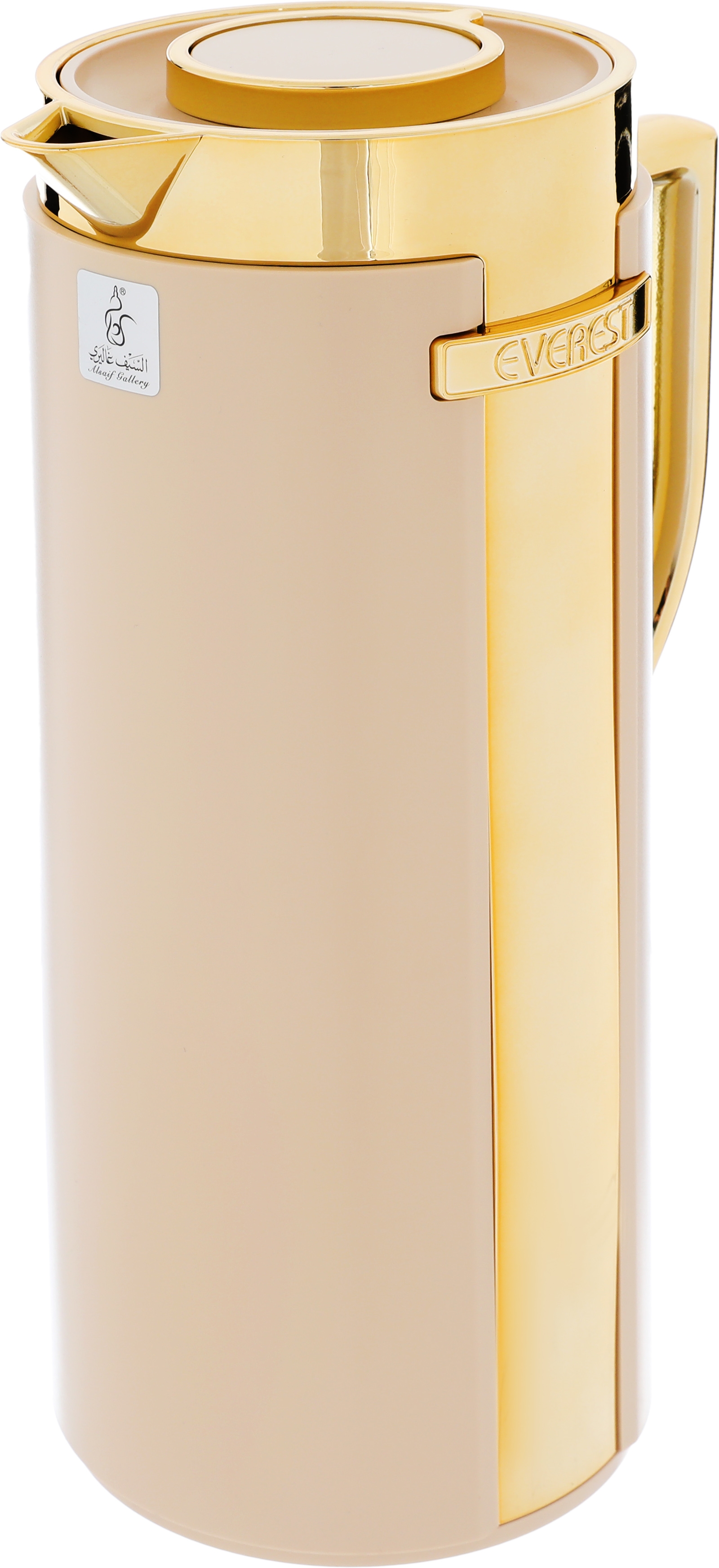 Everest Widad Thermos, 1 liter, thermal glass inner container, plastic outer shell - beige product image 3