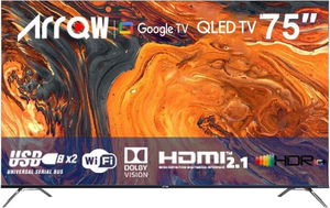ARRQW RO-75LCQ 75-inch Frameless Smart TV, QLED, 4K UHD, Android System - Black product image