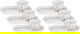 Al Saif Gallery porcelain coffee cup set, 12 pieces - white product image 1
