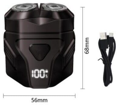 Winning Star ST-5844 Beard Trimmer and Shaver, 5W, Digital Display, Waterproof - Black product image 2