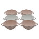 طقم شوربة بورسلان السيف غاليري، 16 قطعة، استاند معدني - وردي product image 4