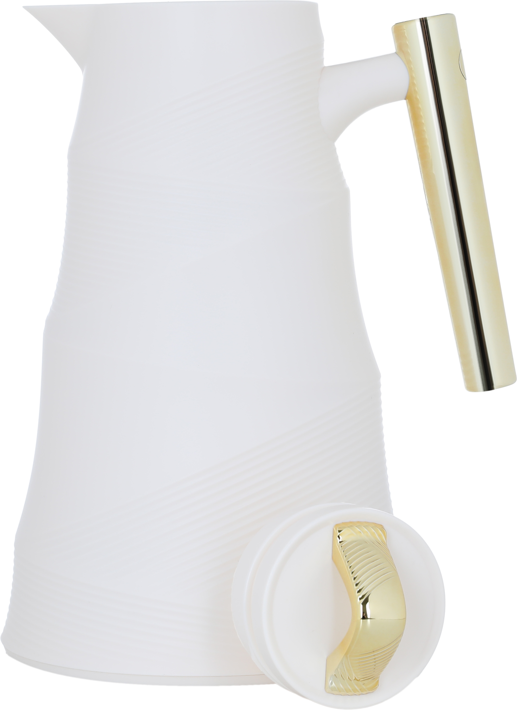 Bamboo Glory thermos, 1 liter, glass inner container, plastic outer shell - white product image 3