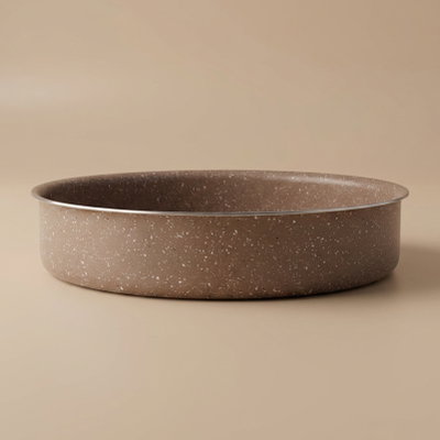 Rocky Granite Baking Tray, 32cm, Round - Brown product image 1
