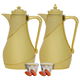 Al Saif Gallery Lujain thermos set, 1 liter, thermal glass inner shell, plastic outer shell - gold product image 1