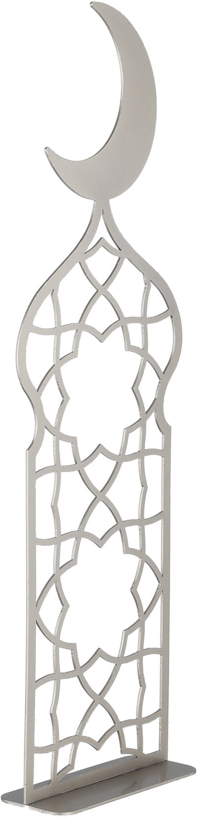 إستاند زينة بنقش إسلامي استيل، 20x8x60  سم - بيج product image 2