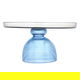 ستاند تقديم حلا زجاج بقاعدة السيف غاليري، 31.8×31.8×17 سم - بني / أزرق product image 1