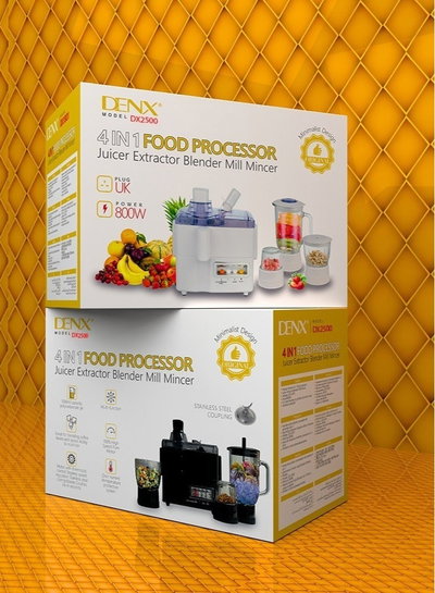محضر طعام دينكس، 800 واط، 1 لتر، 29 وظيفة، DX2500 - اسود product image 5