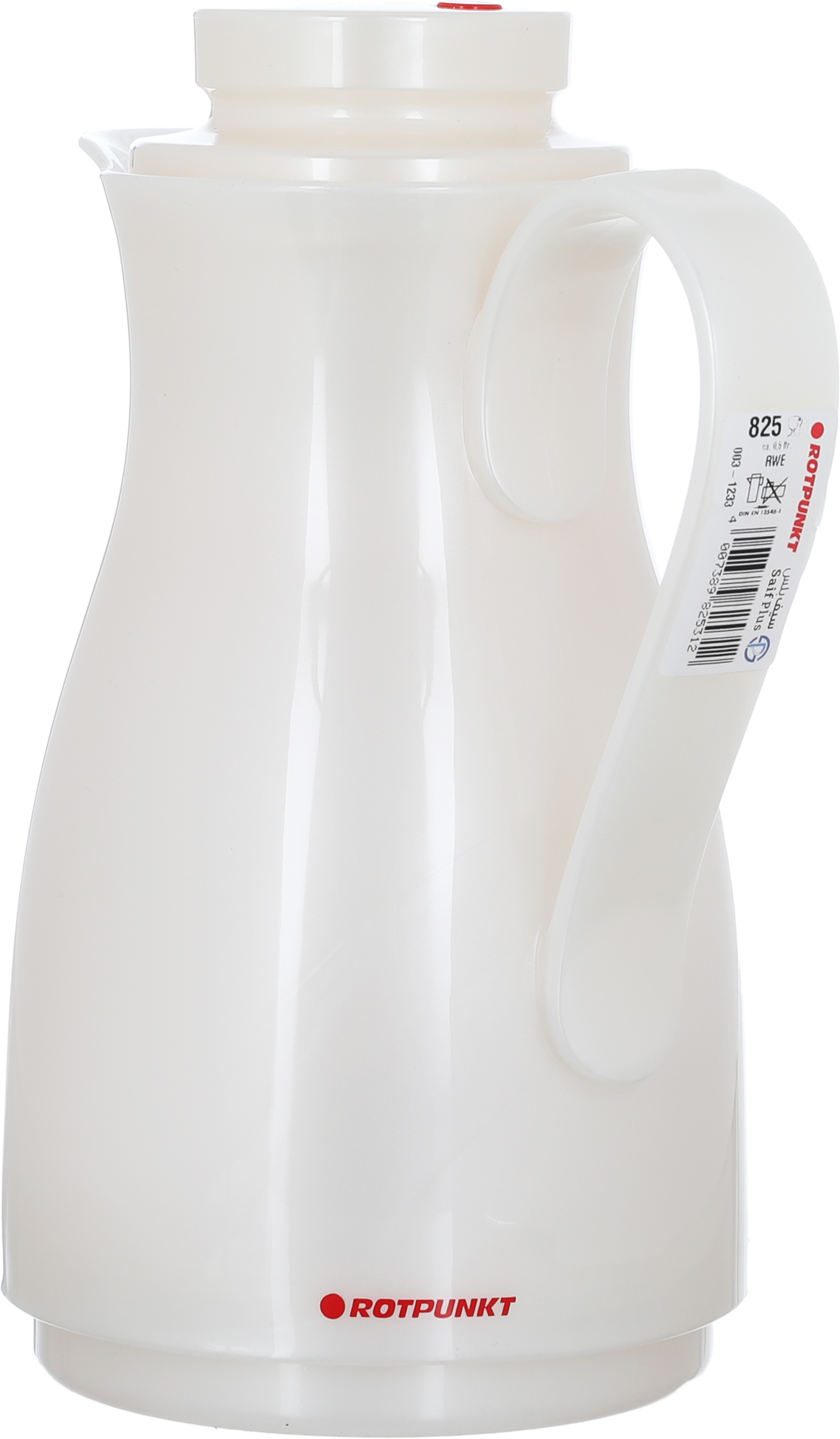 Rotpont thermos, 0.5 liters, glass inner container, plastic outer shell - white product image 2