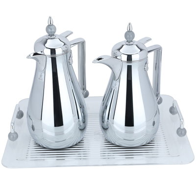 Thermos set with tofreyaAl Saif Gallery, 3 pieces - silver grey product image 2