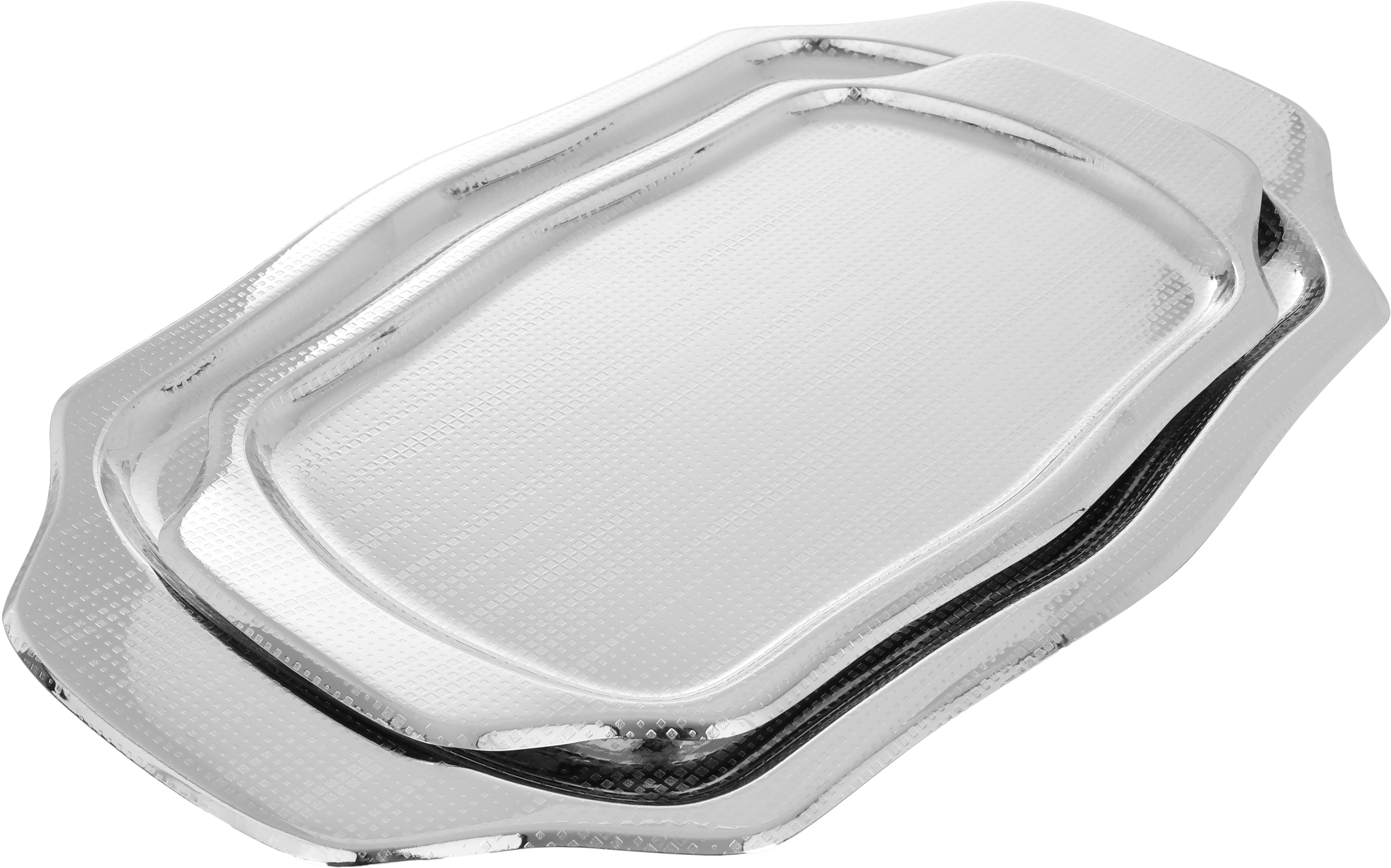 Al Saif Gallery steel topper set, 2 pieces - silver product image