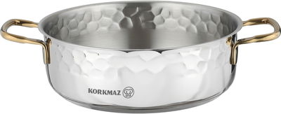 طقم قدور ستانلس ستيل ايرنا 2كوركماز، 8 قطعة - فضي ذهبي product image 6