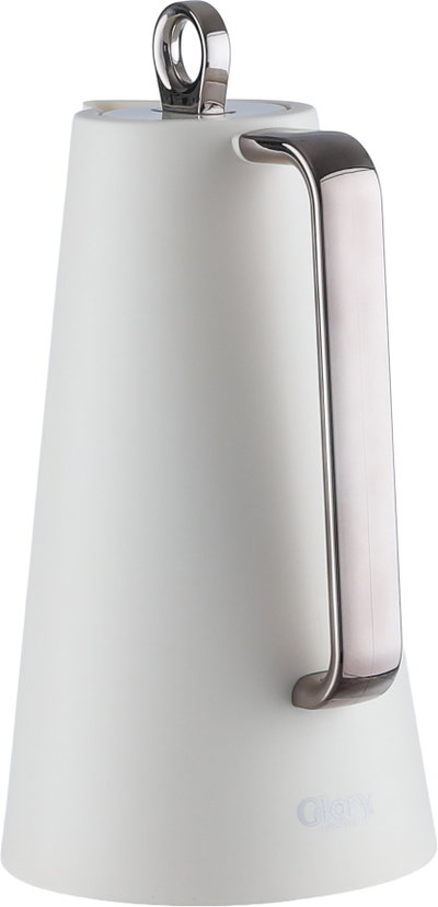 Glory Helena Thermos, 1 liter, glass inner material, silver handle, pressure cap - silver white product image 3