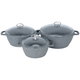طقم جرانيت السيف غاليري، 9 قطع، بشواية - رمادي product image 2