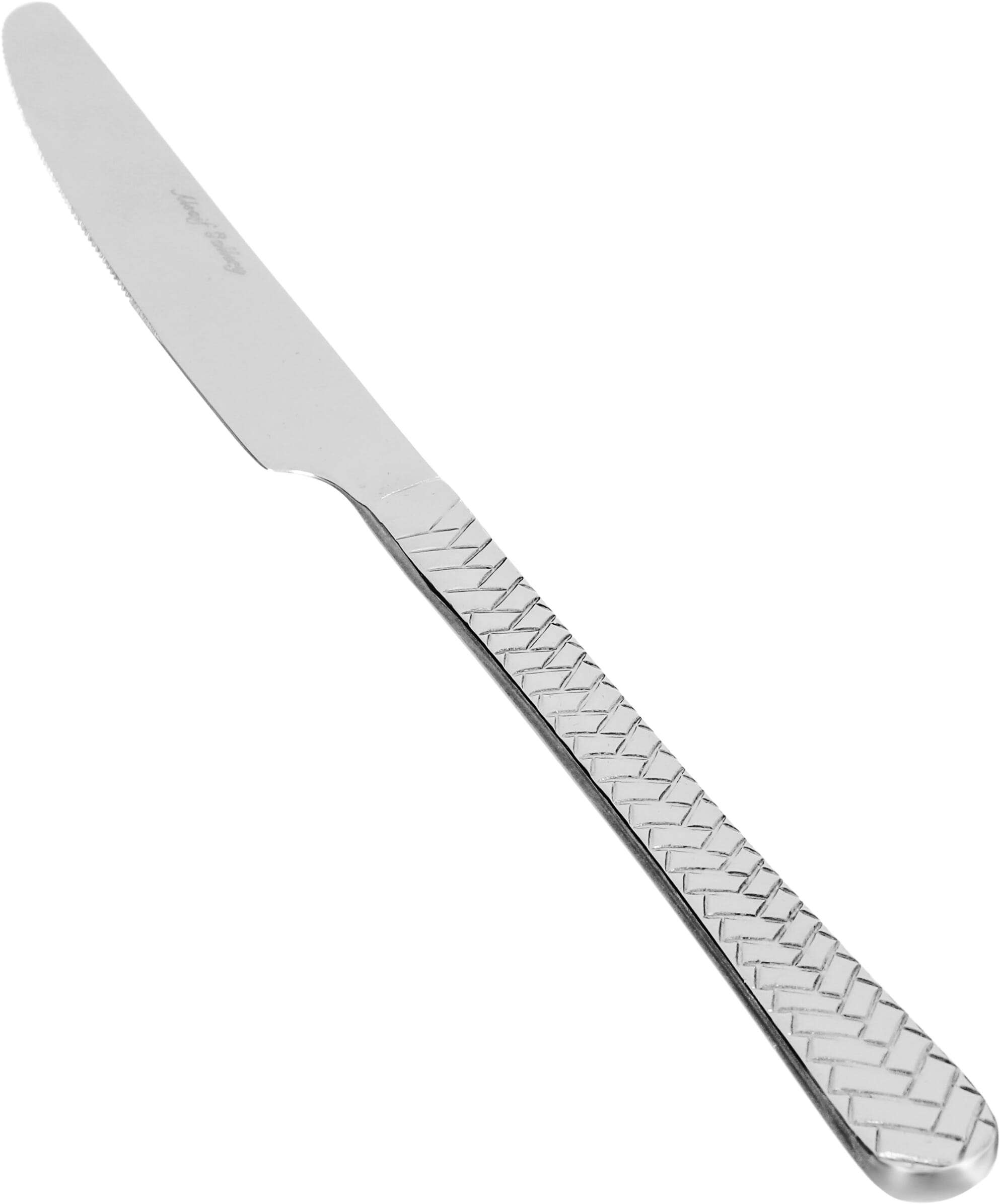 Al Saif Gallery steel spoon set, engraved, 24 pieces - silver product image 2