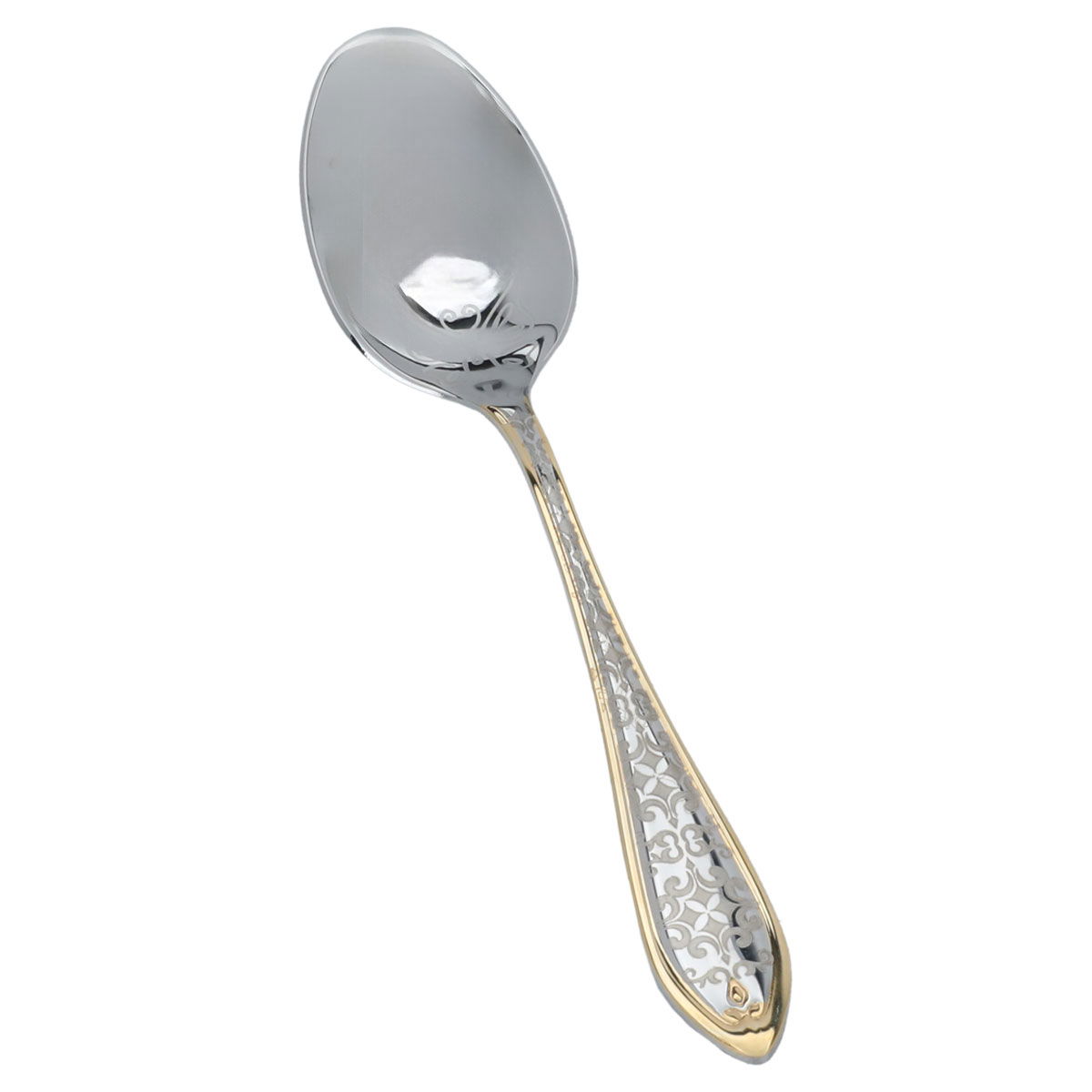 Al Saif Gallery steel cutlery set, wood, 6 pieces - silver product image