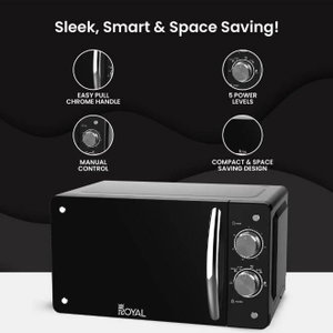 Royal Ra-20Xm1 20L Microwave, 700 Watts, 20 Liters, 6 Power Levels, Timer - Black product image 2
