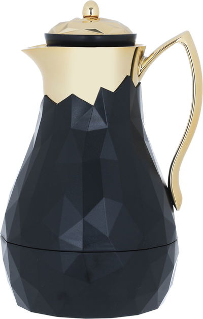 Everest Diamond Thermos, 1 liter, glass inner shell, plastic outer shell - black product image 1