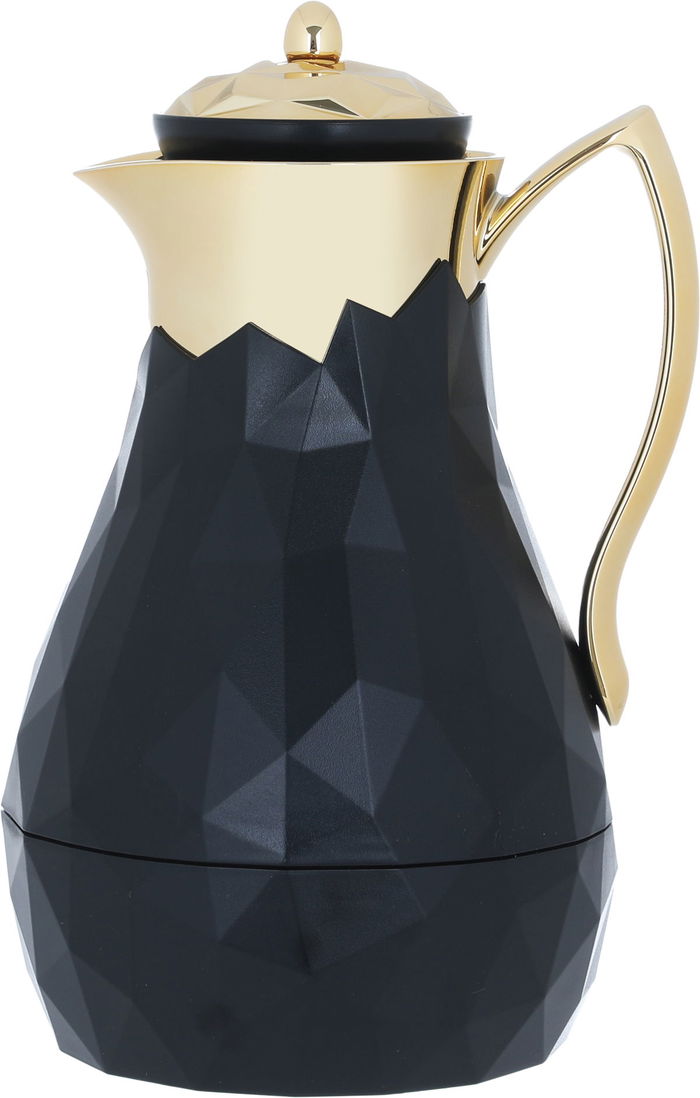 Everest Diamond Thermos, 1 liter, glass inner shell, plastic outer shell - black product image 1
