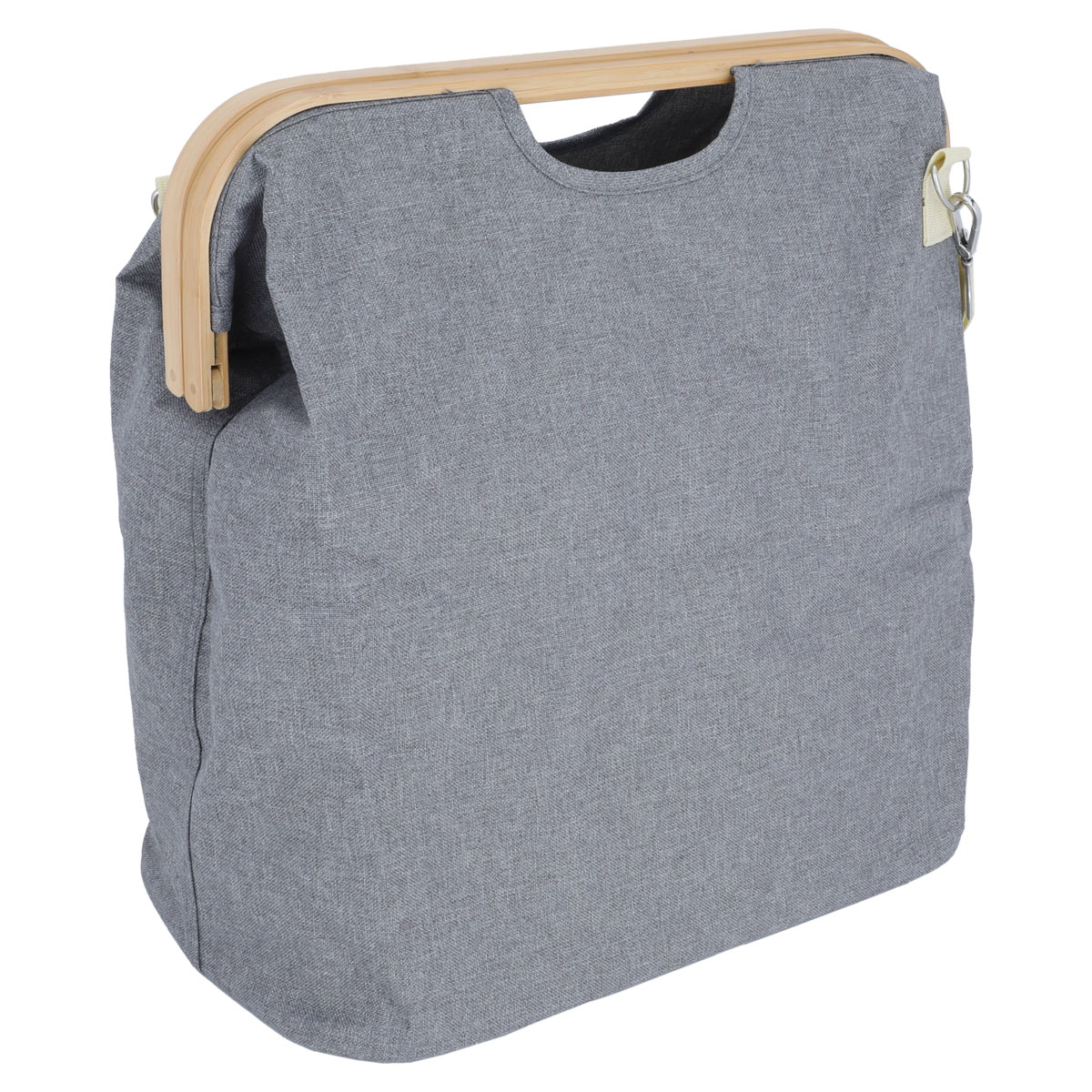 Al Saif Gallery Fabric Laundry Basket, 40.5 x 25 x 42 cm - Gray product image 2