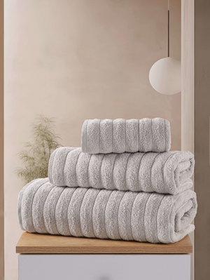 منشفة قطن، 1 قطعة،  170 × 90 سم - رصاصي فاتح product image 2