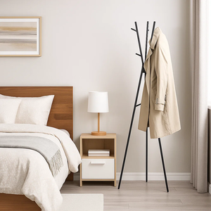 علاقة ملابس مودرن معدن، ارتفاع 185 سم - اسود product image