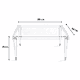 طقم طاولات اكريلك و زجاج، 5 قطع - شفاف product image 4