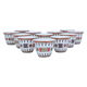Al Saif Gallery Asiri pattern porcelain Arabic coffee cups set, 12 pieces - white product image 2