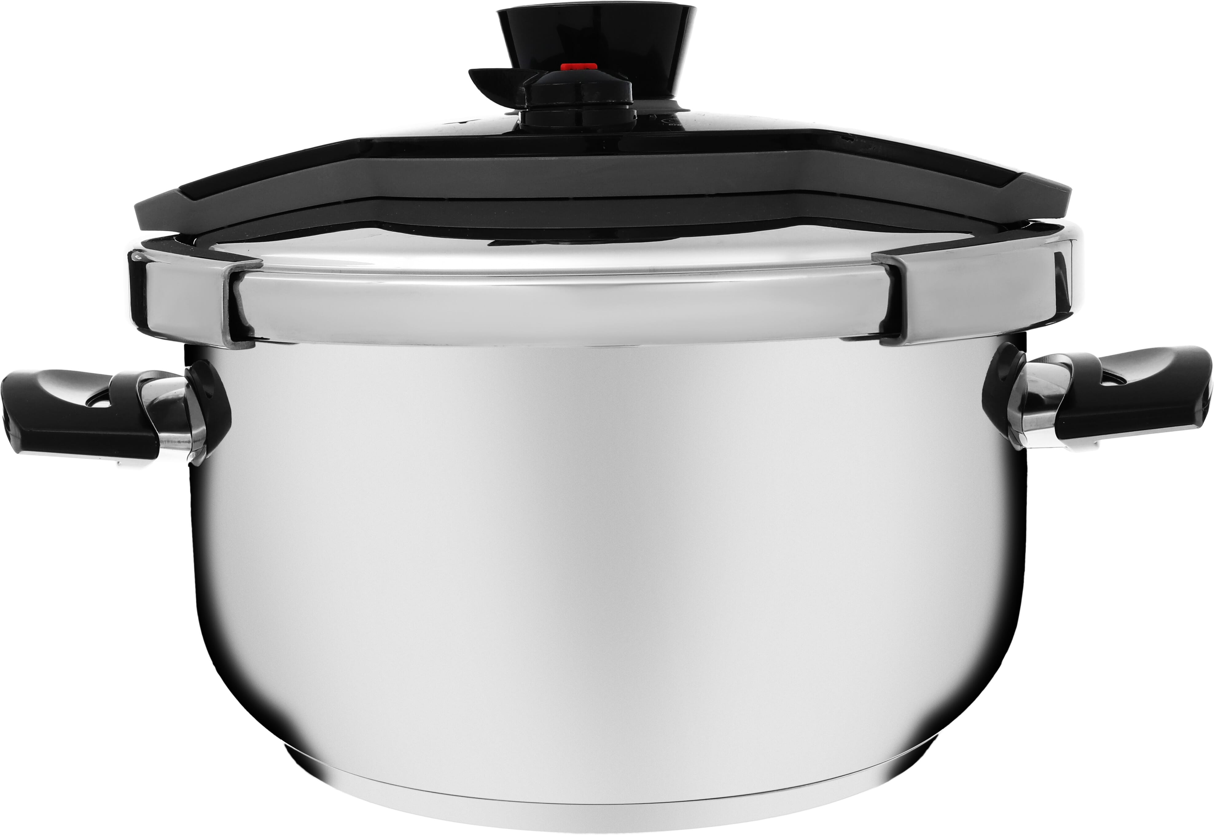 Steel Valcano Pressure Cooker, 8 Liter, Turkish - Silver product image 2