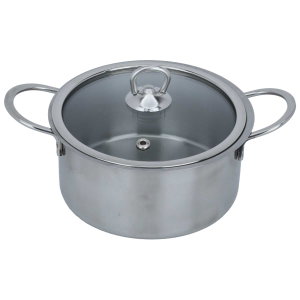 Al Saif Gallery Steel Cooking Pot, 14 cm - Silver product image 2