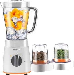 خلاط كهربائي كينوود، 500 واط، 2 لتر، 2 مطحنة، سرعتان، OWBLP15.360WH - ابيض product image