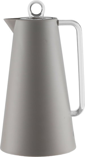 Glory Helena Thermos, 1 liter, glass interior, transparent handle, push-button lid - Cappuccino product image 2