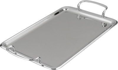 Al Saif Gallery Steel Serving Set, 3 Pieces, Rectangular - Silver product image 2