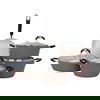 Rocky Granite Cookware Set with Glass Lid, 9 Pieces - Brown product image 1