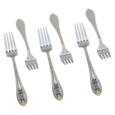 طقم شوك استيل السيف غاليري، 6قطعة - فضي product image 2
